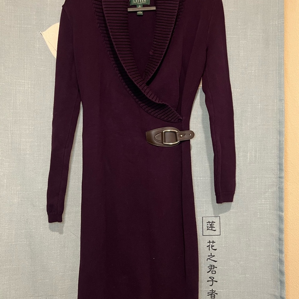 Lauren by Ralph Lauren Sweater Dress 💜🤎 - Picture 6 of 7